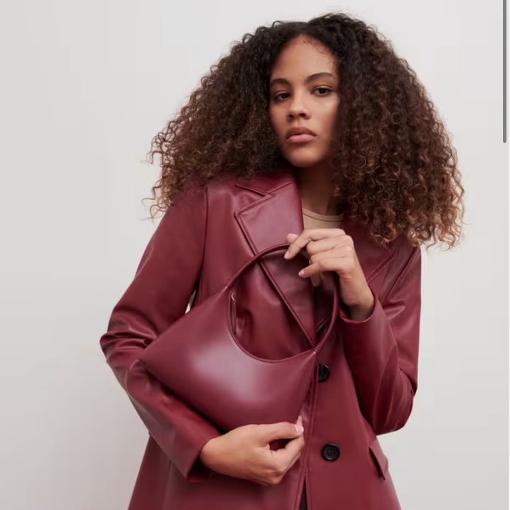 Mansur Gavriel X Apparis Mini Candy Bag in Burgundy